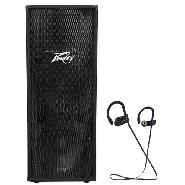 Peavey PV215 Dual 15" 1400w Speaker Enclosure PV 215 + Earbuds
