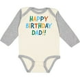 thumbnail image 3 of Inktastic Happy Birthday Dad Boys or Girls Long Sleeve Baby Bodysuit, 3 of 5