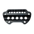 thumbnail image 2 of WOWTK Abrazaderas elevadoras superiores para manillar de luz indicadora de motocicleta, de aluminio, para Harley Sportster XL 883 Dyna Fat Bob 1995-2020 Low Rider FXD, color negro, 2 of 5