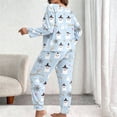 thumbnail image 5 of RMGVDSD Womens Halloween Ghost Print Pajama Sets Long Sleeve Shirts and Long Pants Loungewear Set Soft Comfy Nightwear Sleepwear Holiday Clothes, 5 of 7