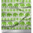 thumbnail image 1 of Soimoi Poly Georgette Fabric Aztec & Tribal Elephant Ethnic Decor Fabric Printed Yard 52 Inch Wide, 1 of 3