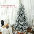thumbnail image 3 of HOMCOM 7 Foot Snow Flocked Artificial Christmas Tree, Easy Assembly, 3 of 9