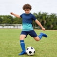 thumbnail image 2 of WhouRiu Boys Summer Athletic Outfits Short Sleeve Tees And Shorts Sets Kids Sports Training Clothes, 2 of 4