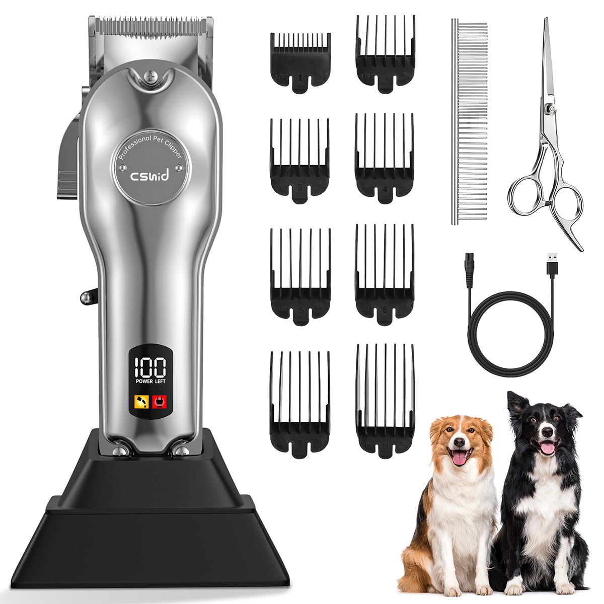 Oster, Pet Hair Clipper, 2 Speed, Silver, Lightweight, Whisper