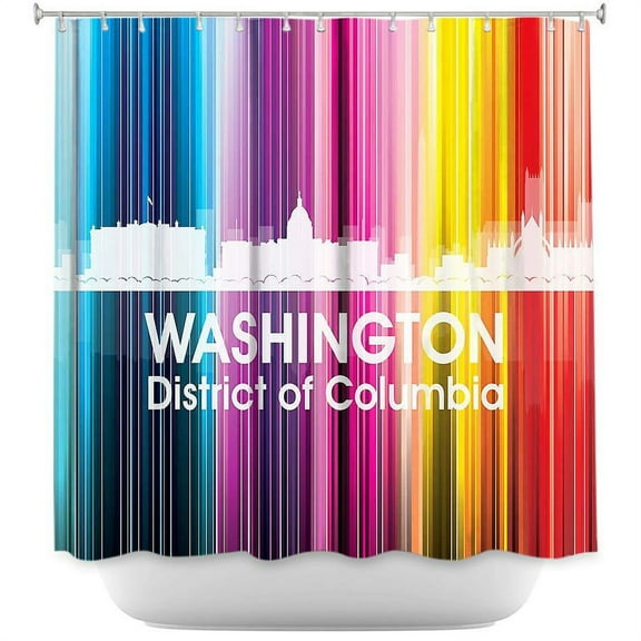 Shower Curtains 70" x 73" from DiaNoche Designs by Angelina Vick - City II Washington DC