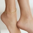 thumbnail image 2 of Ross-Simons 18kt Gold Over Sterling Ball Station Anklet, Women's, Adult, 2 of 4