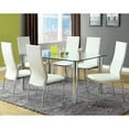 thumbnail image 3 of Furniture of America Jackie Faux Leather Dining Chairs - Set of 2, White, 3 of 4