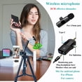 thumbnail image 3 of Kit de vlogs Carrotech, trípodes, luz RGB, micrófono inalámbrico, 51-152 cm, 3 of 7