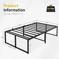 WhizMax TwinSize Metal BedFrame No BoxSpring Needed,13Inch Noise