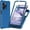 Blue, variant on For BLU View Speed Ultra 5G B1660V Shockproof Hybrid Cell Phone Cover Case - Tough Purple