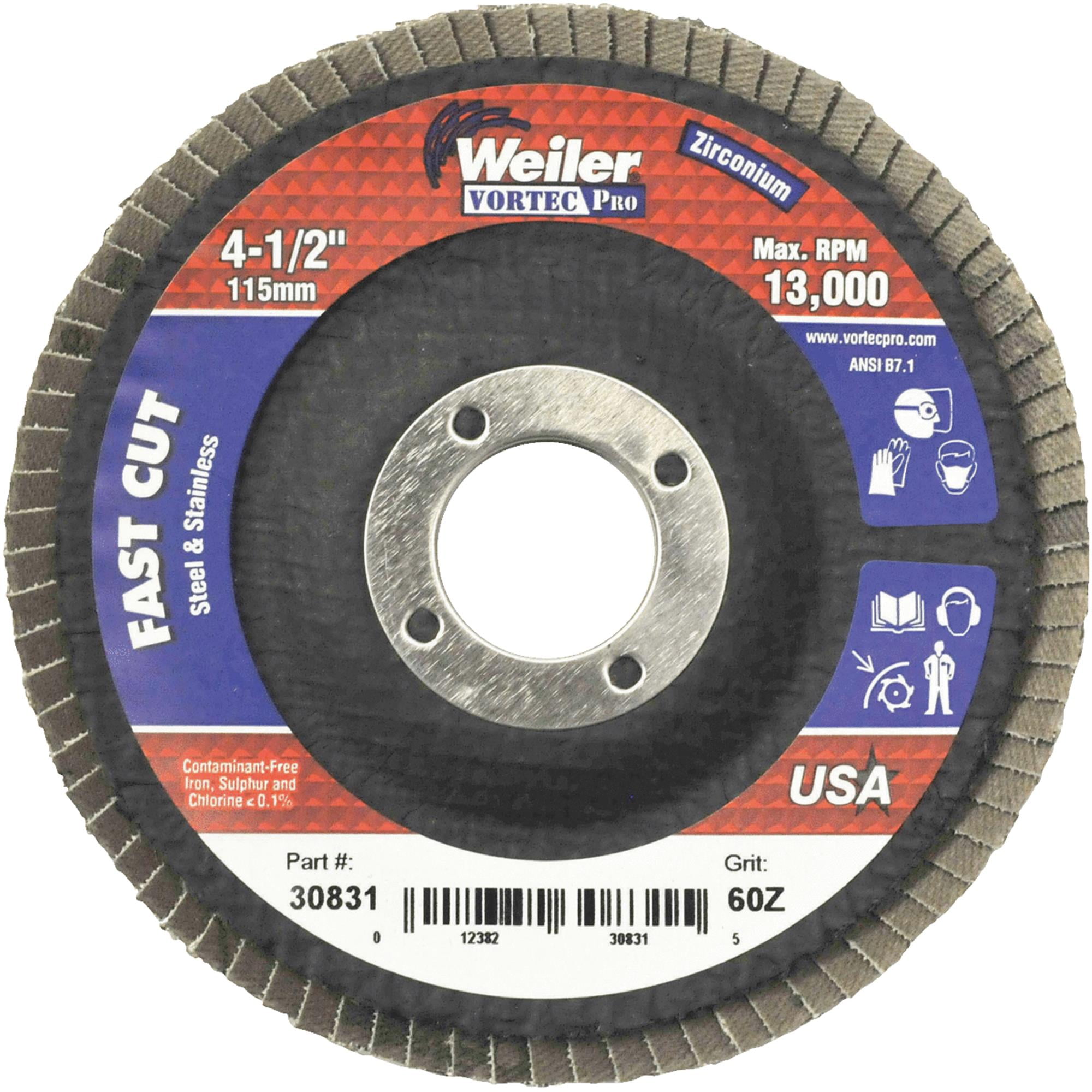 Weiler Vortec Type 29 Angle Grinder Flap Disc