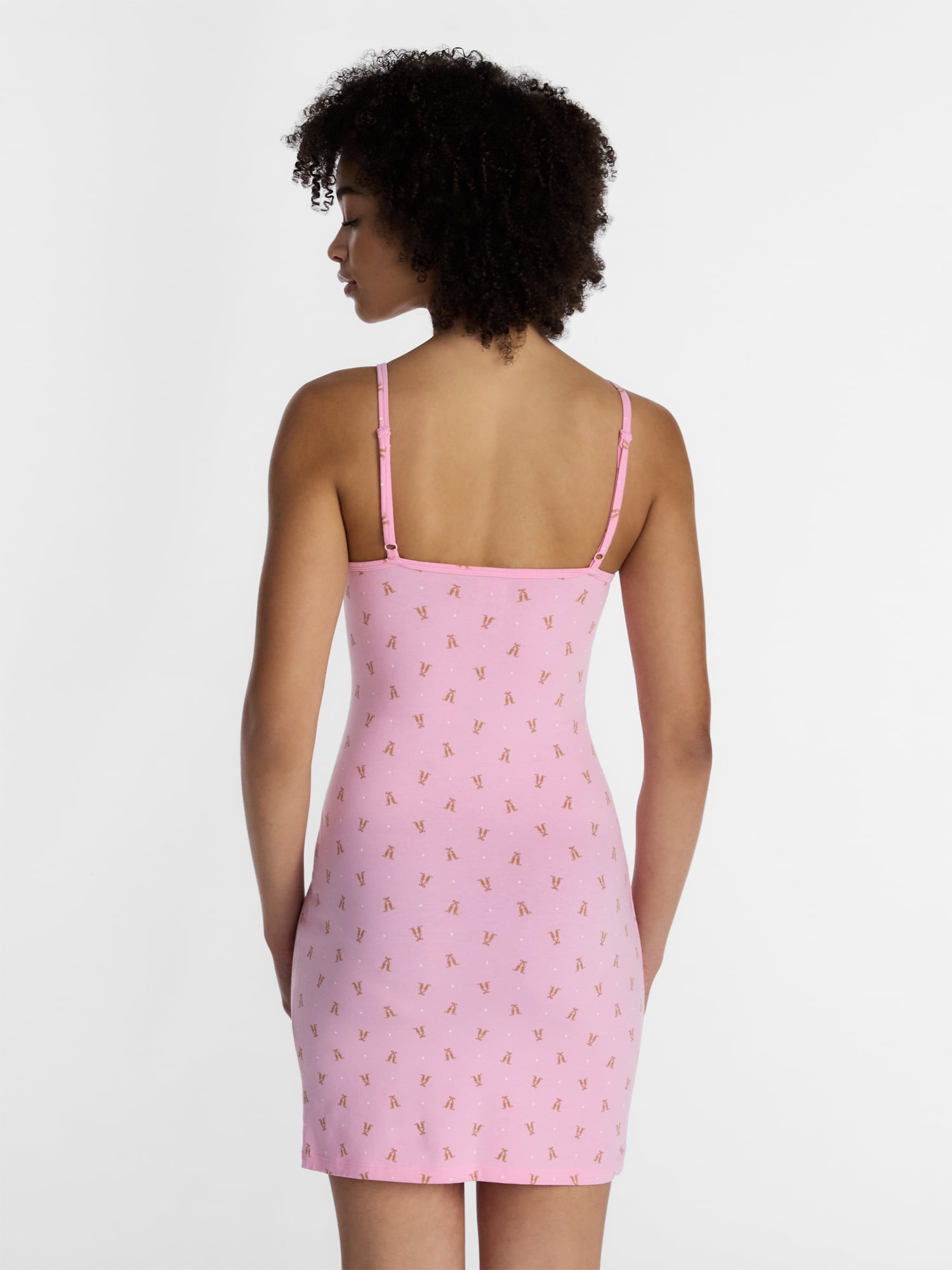 No Boundaries Cloud Core Sleepwear Slip Dress, Women’s and Women’s Plus XXS-3X