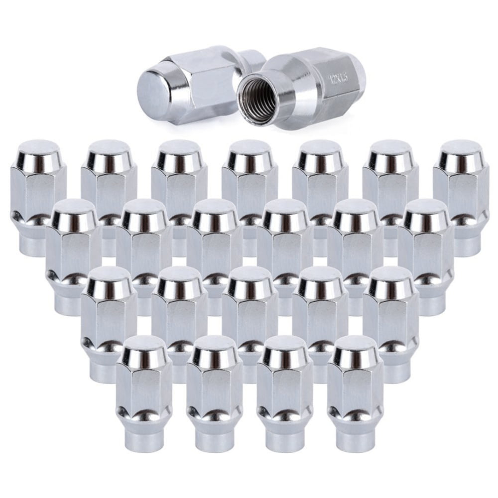 24 M12x1.5 Chrome Acorn ClosedEnd Lug Nuts Fits Toyota 4Runner