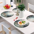 thumbnail image 6 of Ryvnso Fox in Forest Round Plate Mats Dining Table Placemat Set of 4 for Holiday Decoration, 6 of 7