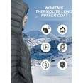 thumbnail image 5 of Off Road Ventures Women's Lightweight Puffer Jacket Hooded Water-Resistant Windproof Quilted Puffer Coat Outwear, 5 of 7