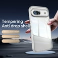thumbnail image 4 of Allytechgroup Pixel 9 Pro XL Clear Back Cover Case with Lens Protector, Anti-Yellow Shockproof Bumper AntI-Scratch Drop Proof Full Body Protective Phone Case for Google Pixel 9 Pro XL, White, 4 of 6