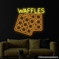 thumbnail image 3 of Glowneon Open Waffles Neon Sign, Waffles Cake Led Sign, Bakery Shop Sign, Waffles Shop Decor, 3 of 5