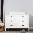 thumbnail image 3 of DaVinci Fairway Commode Double à 6 Tiroirs en Bois de Pin, Blanc Cottage, 3 of 10