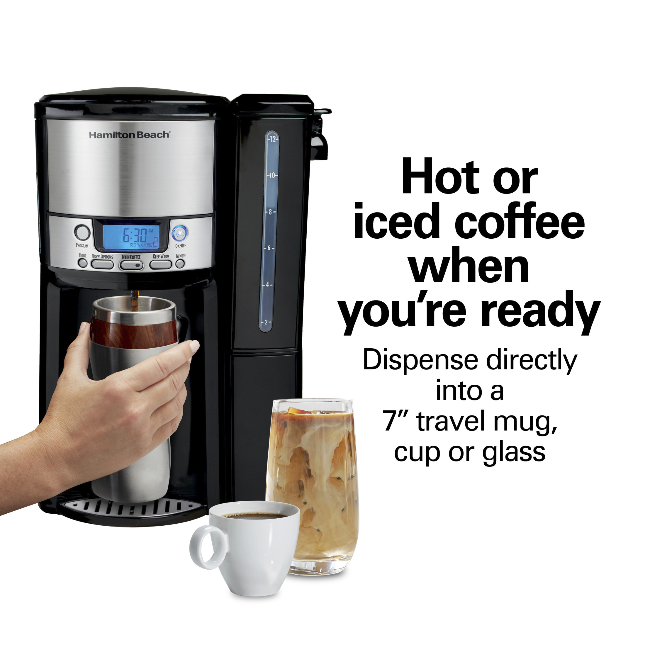 Hamilton Beach 12-Cup Programmable Coffee Maker, BrewStation photo 4