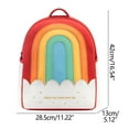 thumbnail image 3 of Agiferg Ultralight Cartoon Waterproof Backpack Children 3D Rainbow And Rocket Waterproof Backpack, 3 of 8