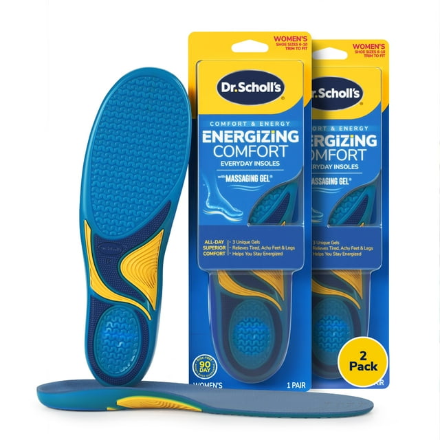Plantillas de confort energizantes Dr. Scholls para mujer, 2 pares