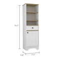 thumbnail image 6 of Dtwnek 1 Drawer 3 Shelf Storage Cabinet for Home Living Room Office, White, 6 of 7