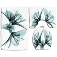 thumbnail image 1 of GOHAO Xray Flower a Blooming Transparent Flower X ray Vision Nature Solarized 3 Piece Bathroom Rugs Set Bath Rug Contour Mat and Toilet Lid Cover, 1 of 2