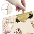 thumbnail image 6 of FORMRS Acrylic Clipboard with Low Profile Clip Standard A4 Letter Size, 12.5" x 9", Green Watercolor Seashells, 6 of 8