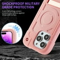 thumbnail image 3 of Dteck for iPhone 14 Pro Max Case Built-in Magnet Compatible with MagSafe Charging Rugged Case Shockproof Drop Protection Protective Cover with Kickstand for iPhone 14 Pro Max,Rosegold, 3 of 5