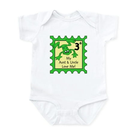 

CafePress - My Aunt &Amp; Uncle Love Me FROG Baby/Toddler Body - Baby Light Bodysuit Size Newborn - 24 Months