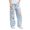 Light Blue, variant on YunPes Boys Ripped Jeans Casual Wide Leg Distressed Denim Pants Destroyed Washed Baggy Jeans Loose Fit Streetwear Y2K Hip Hop Pants