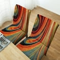 thumbnail image 5 of Boho Chair Covers Red Colorful Paisley Chair Slipcover Abstract Art Painting Artwork Chair Covers for Dining Room 6 Pack Dining Chair Cover Dirt-Resistant Stretch Dining Chair Slipcovers, 5 of 6