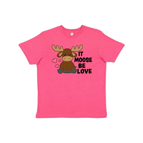 Inktastic It Moose Be Love with Cute Moose Youth T-Shirt