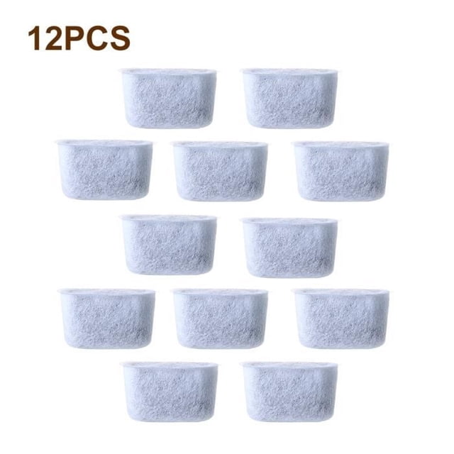 12pcs Replacement Activated Carbon Water Filters for Cuisinart Coffee Machines and Coffee Makers