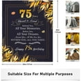 thumbnail image 4 of 75th Birthday Gifts for Women Men, Gifts for 75 Year Old Woman Man, 75th Birthday Decorations for Women Men, 75 Birthday Gift for Women, 1948 Birthday Gifts Throw Blanket 60 x 50 inch, 4 of 6