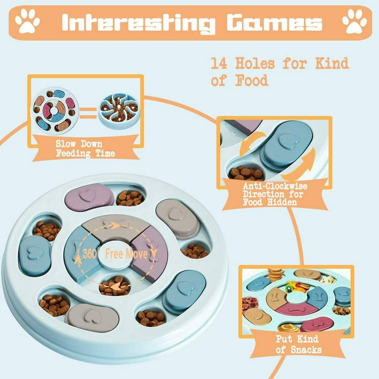 ACORCE Dog Puzzle Toys, Interactive Dog Toys with Squeaky Giggle,  Adjustable Food Dispensing Slow Feeder, Dog Treat Dispenser, Indestructible  Pet IQ