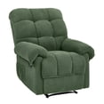 thumbnail image 6 of Recliner Chair, PAPROOS Reclining Chair with 2 Side Pockets, Plush Cloud Home Theater Recliner with with Fixed Base, Manual Recliner for Adults for Living Room Bedroom, Army Green, 6 of 9