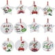thumbnail image 4 of Decoraciones De Adornos Navideños Con Cubierta Facial Árbol De Navidad Colgante Redondo De Cerámica Colgante Con Tema De Vacuna Regalo Para La Familia Advancent AP006894-09, 4 of 6