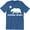 Blue, variant on California Bear Cali Souvenir State Map Republic Flag CA Love Cali Life Tee Shirt