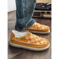 thumbnail image 6 of Men's Distressed Canvas Slip-On Sneakers, Casual Low-Top Loafers with Thick Cushioned Sole for Everyday Wear and Streetwear, 6 of 10