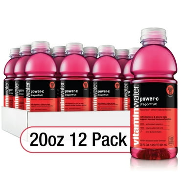 vitaminwater power-c electrolyte enhanced water w/ vitamins, dragonfruit drinks, 20 fl oz, 12 Pack