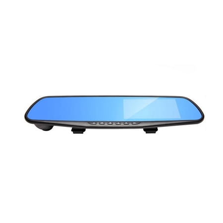 Anself Car DVR Dash 170° Wide Angle Lens Video Recorder Rearview Mirror Dash Cam Front Cam Driving Recorder