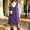 Purple, variant on Liuinsasek Fall Dress for Women Fashion Sleeveless Suede V-Neck Simple and Classic Short Dress with Pockets Daily Casual Warm Outfits