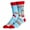 Blue, variant on OoohYeah Women's Colorful Mister Rogers Crew Socks, Hi Friend! , Funny Cool Fashion Dress Socks