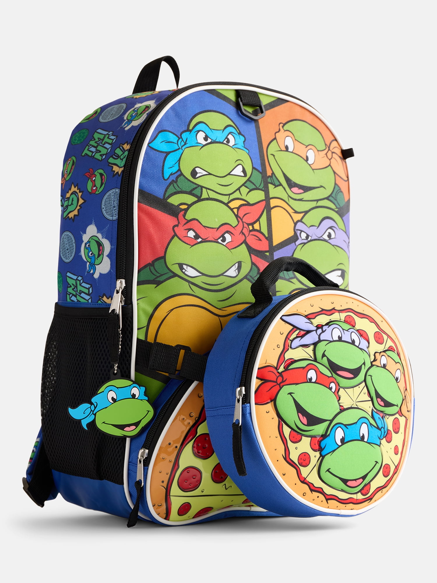 Nickelodeon Teenage Mutant Ninja Turtles Boys Backpack Set with Lunch Bag, 6 Piece