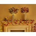 thumbnail image 3 of BOPORO Lighted Maple Leaf Garland with Timer 6FT 24 Warm White LED, Fall Garland with Lights Battery Operated for Thanksgiving Harvest Christmas Wedding Decoration Indoor Outdoor, 3 of 6