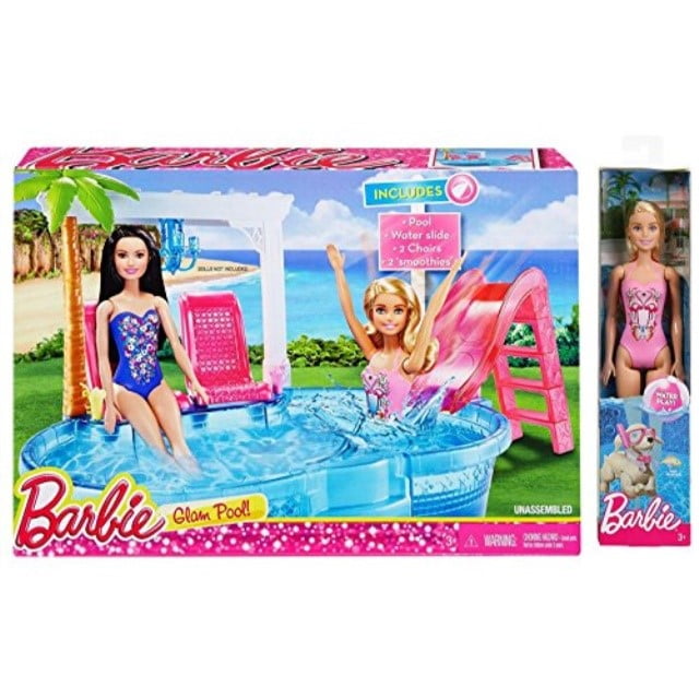 barbie glam pool walmart
