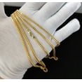 thumbnail image 2 of 10K Real Semi Solid Gold Franco Chain Necklace, 16"-26" inch, 3mm Real 10K Yellow Gold Franco Chain,10k Gold Chain,Franco Chain (Width:3mm; Necklace length:16;), 2 of 6