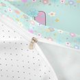 thumbnail image 4 of meiyoeat Floral Gradient Initial J Twin Duvet Cover,Pastel Rainbow Monogram Art Twin Bedding For Girl,Reversible,2pcs,1 Duvet Cover and 1 Pillowcase, 4 of 6