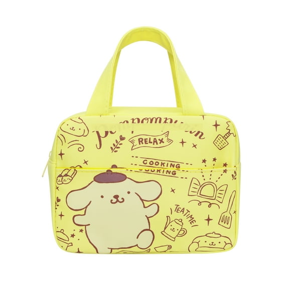 Roffatide Anime Pompom Purin Lunch Bag for Work Reusable Insulated Lunch Box Travel Picnic Container Lunch Box for women
